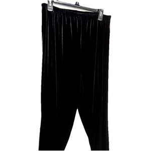 Black Velvet Maternity Pants Soft Pull On Classic Comfort USA Baby And Me L